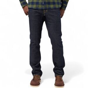 Stio Men's Rivet Jean Straight Leg Stretch Dark Denim Indigo 36x33